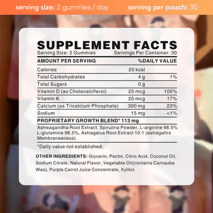 NutraCore Health - Growth Gummies