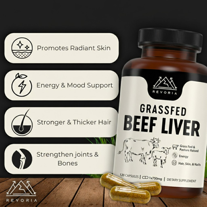 Revoria Grass Fed Beef Liver Capsules